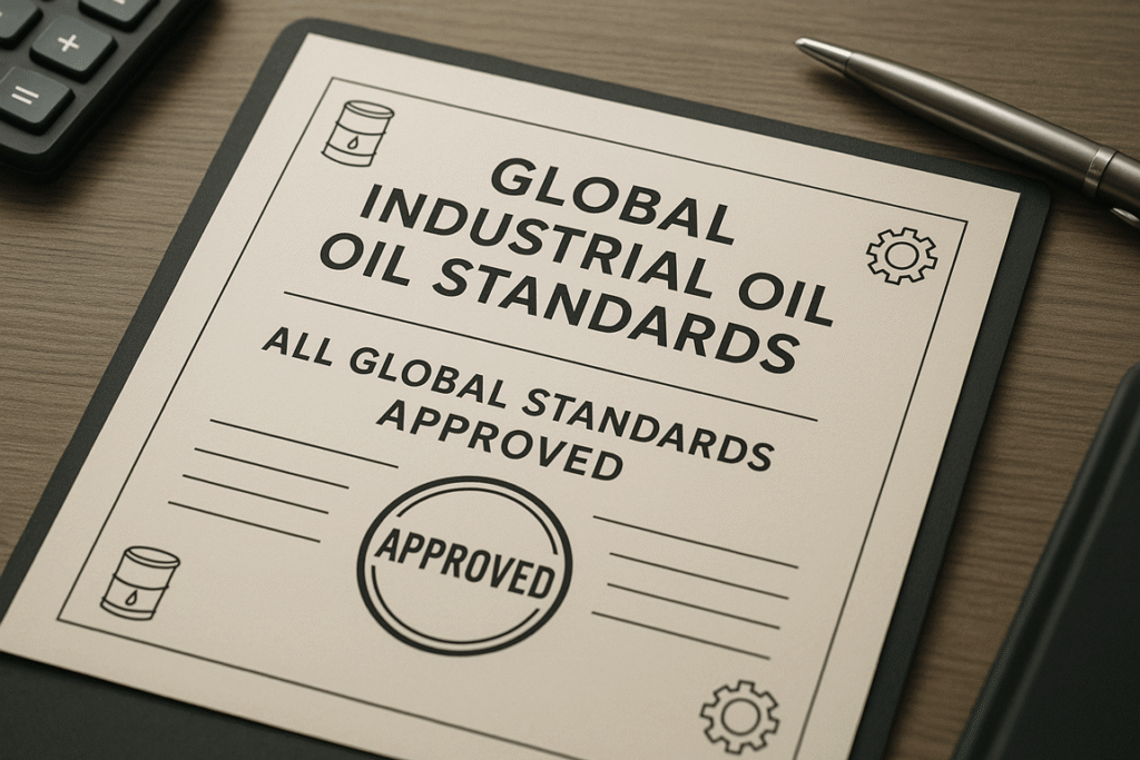 استانداردهای جهانی برای روغن های صنعتی